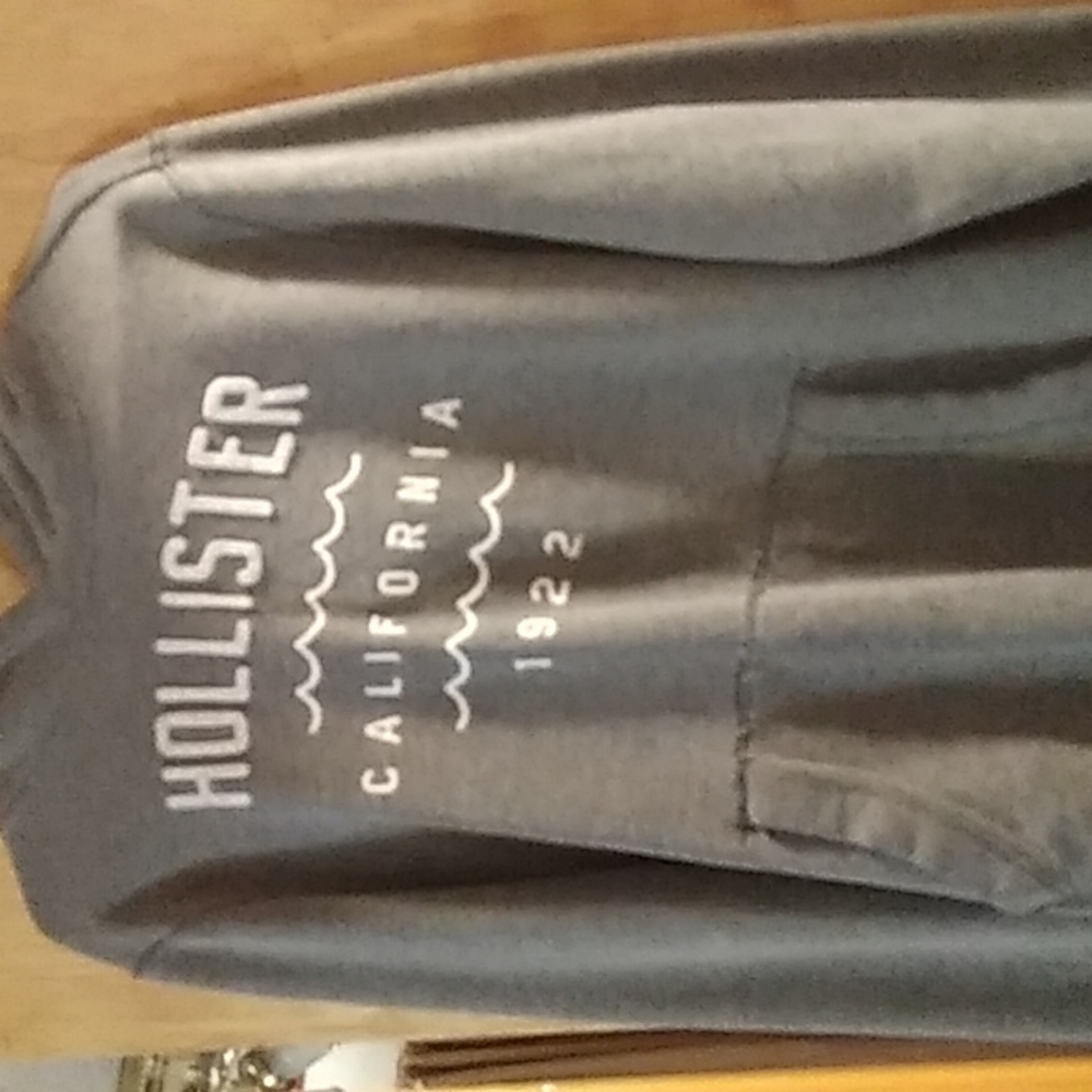 Gray Hollister hoodie